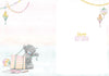 Bear Tugging Present 40th Birthday Card