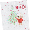 Boofle Near Xmas Tree Niece Christmas Card