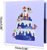 Galaxy Outer Space Design 3D Pop Up Greeting Card