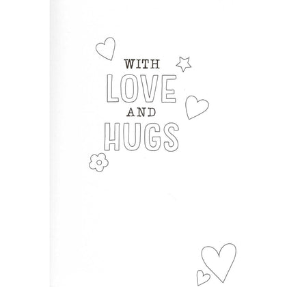 Two Owls Design Mummy Mother's Day Card with Colouring Activity and Stickers