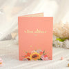 Golden Colorful Flower Bouquet 3D Pop Up Greeting Card