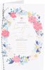 Heartfelt Floral Border Design Daughter & Son-in-Law Wedding Anniversary Card