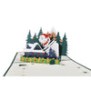 Frosty Fun Santa’s Ski Slope 3D Pop Up Christmas Card