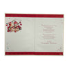 To a Special Granddaughter and Boyfriend Sweet Teddies Design Christmas Card
