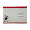 A Man In Black and White Soccer Uniform Customized Male Birthday Card