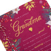 Traditional Winter Florals Design Lovely Grandma Christmas Card
