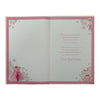 Pink Dress and Shoes Design Baby Girl Christening Day Opacity Card