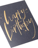 Black & Gold Design Birthday Card