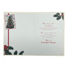 Traditional Tree & Holly Christmas Wishes Card For Grandad