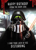 The Darkside Violent Veg Funny Humourous Quirky Blank Birthday Card