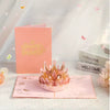 Elegant Crown 3D Pop Up Holiday Card