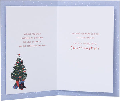 Front Door Design Sister & Brother In Law Christmas Card