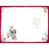 Bear Dressed As Christmas Pudding Great Nan Christmas Card