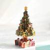 Classic Xmas Tree Holiday Elegance 3D Pop Up Christmas Card