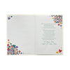 While We're Apart I Miss You Multi Colour Hearts Tree Open Card