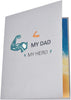 My Dad My Hero Beach Scene 3D Pop Up Greeting Card - Father's Day Birthday Thank You