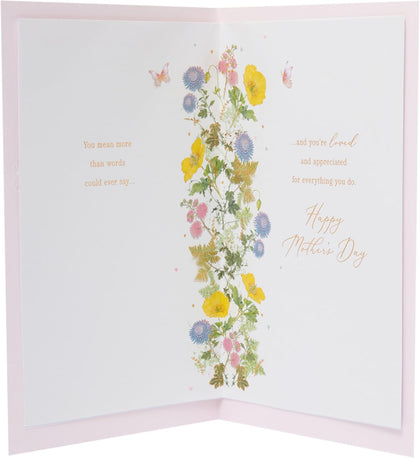 Floral Heart Design For Someone Special Mother's Day Card