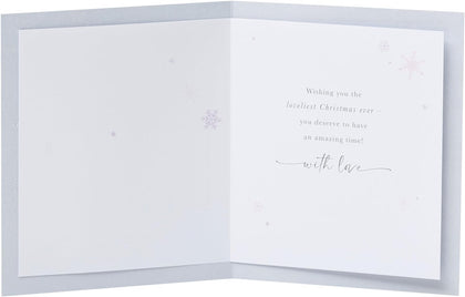 Snowflakes Design Friend Christmas Card
