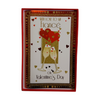 To Fiance Cheers Champagne Glass Design Boxed Valentine's Day Card