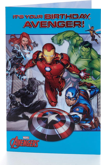 Colourful Avengers Design Birthday Card