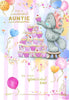 Bear Stacking Cupcakes Wonderful Auntie Birthday Card