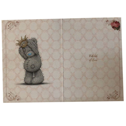 From Your Grandson Mother's Day Card Tatty Teddy with a Crown