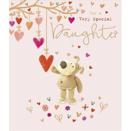 Boofle Standing Under Tree Daughter Valentine's Day Card