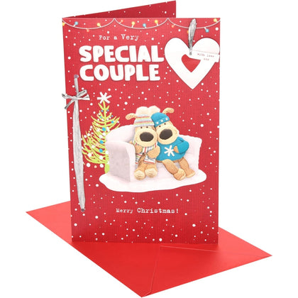 Boofles Sitting On Couch Special Couple Christmas card