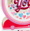 Musical Love You Snow Globe Design Pop Up Valentine's Day Card