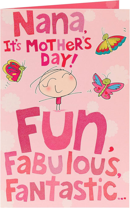 Bright Cartoon Design Nana Mother's Day Card