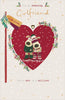 Boofle with Hats Inside Heart Girlfriend Christmas Card