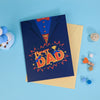 Best Dad Trophy 3D Pop Up Father's Day Card - Dad Birthday