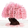 Cherry Blossoms Tree 3D Pop Up Greeting Card - Valentine's Day Anniversary Birthday