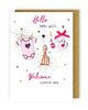 Hello Baby Girl Welcome Little One Congratulations Card