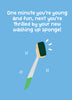 New Washing Up Sponge Squeaky Clean Fun! Birthday Card