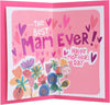 Wigwam Bouquet of Flowers Design Mam Mother's Day Card Includes Badge