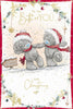 Bears Holding Hands Both Of You Christmas Card