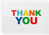 Colouring Lettering Design Pack of 48 in 4 Designs Thank You Cards