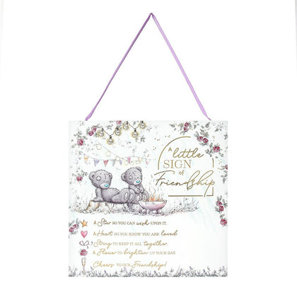 Me to You Tatty Teddy 'Little Sign' Friendship Plaque Official Signature Collection