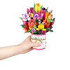 A Burst of Spring Tulip Bouquet 3D Pop Up Greeting Card