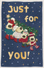 Family Boofles Carrying Xmas Tree Just For You Christmas Card