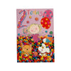 Age 2 Girl With Balloons Colourful Design Juvenile Birthday Card