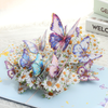 Flower & Butterfly Blue 3D Pop Up Greeting Card