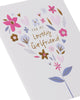 Flower Heart Design Girlfriend Birthday Card