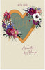 Floral Design Wife Christmas Card