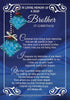 In Loving Memory of a Dear Brother Christmas Graveside Keepsake Card