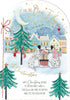 Dalmations Exchanging Gifts One I Love Large Hand Finished Christmas Card