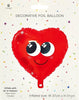Smiley Heart Design Love You Presents Valentine's Day Balloon