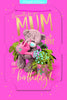 Bear Watering Plants 3D Photo Finish Keepsake Mum Birthday Card