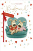 Boofles on Sofa Boyfriend Valentine's Day Card